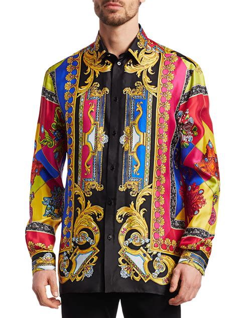 replica versace silk shirts uk|wholesale versace silk shirts.